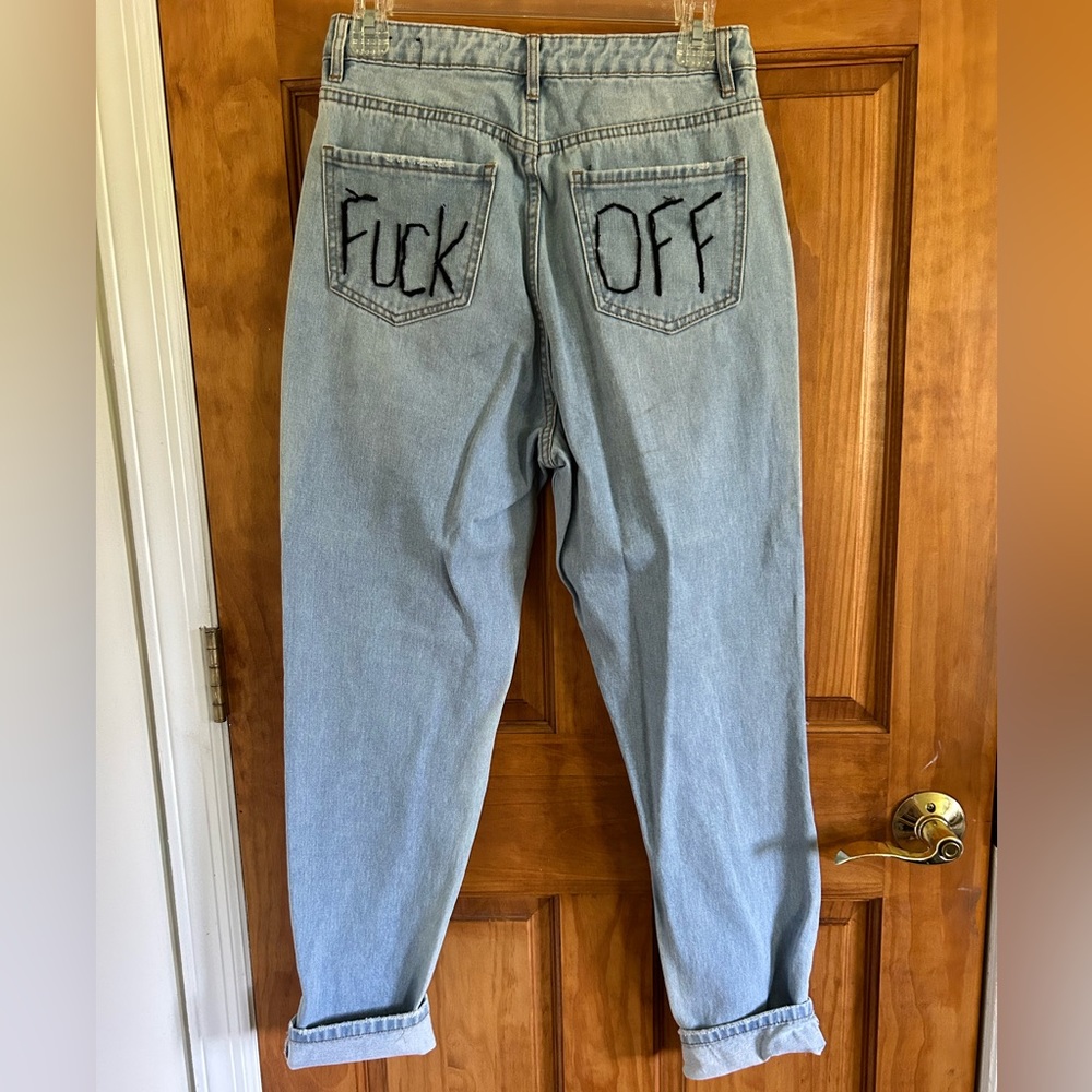 Custom F*ck Off Jeans